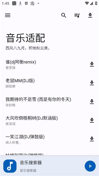 音乐适配 音乐适配