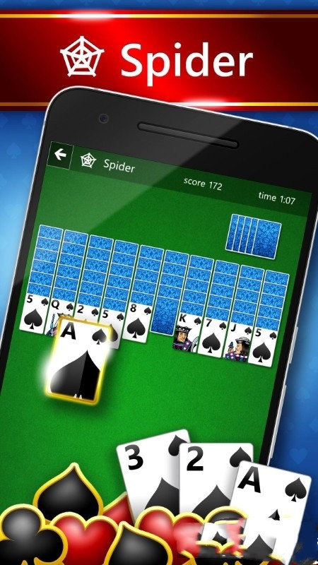 微软蜘蛛纸牌段位版(solitaire)